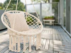 Crochet hanging chair Brasil