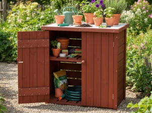 Pflanztisch mit Schrank