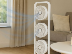 Stand Fan Vento 3D triple