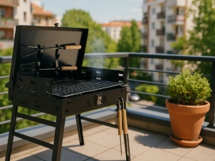 Klappbarer BBQ-Grill 44x23x48 cm