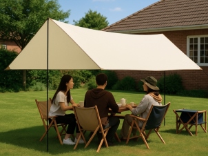 Rectangular sun canopy