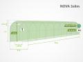 Folieväxthus NOVA 3x8 m