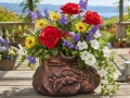 Gėlių vazonas BAG Bronze