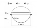 8 l gjutjärnsgryta Lid-Pan