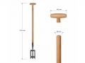 Dakša-lāpsta 80 cm