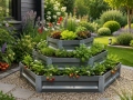 Etagen-Hochbeet 140x140