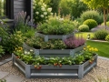 Etagen-Hochbeet 140x140