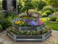 Etagen-Hochbeet 140x140