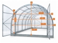 6x14 m Fermer FRAME