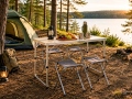 Campingbord med 4 hopfällbara