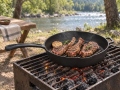 Cast iron grill pan Ø26