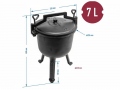 Čuguna katls 2in1, 7l