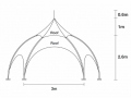 ARCO nojume 3x3 m