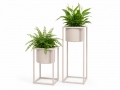 Metal flower pots MARLA 2 pcs