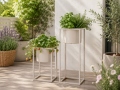 Metal flower pots MARLA 2 pcs