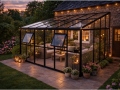 Glasgewächshaus LeanTo'220x364