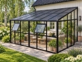 Glasgewächshaus LeanTo'220x364