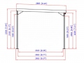 Automobilių stoginė PALLADIUM 3,0×5,2 cm