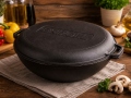 Gjutjärnspanna Ø 36 cm WOK Lid-Pan