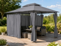 Pavėsinė ALTANA 3x4 m, pilkas