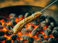 Sausage grill stick 74 cm