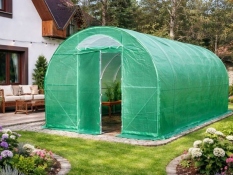 Greenhouses with film covering