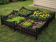 Garden Border Fence 60x32 cm, 4 pcs