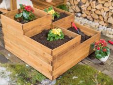 Multi level planter boxes