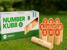 Number Kubb Wooden Game