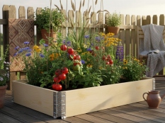Holzhochbeet 80x60x19