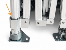 Sliding Corner Connector AL-HEX50