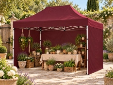 4x6 m AL-HEX50 MAROON
