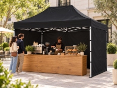 4x6 m AL-HEX50 BLACK