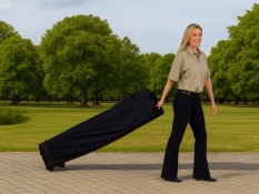 Tent bags with wheels