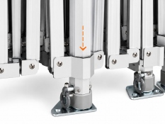 Centre Leg Slider AL-HEX50