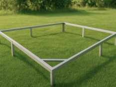 Foundation for a greenhouse