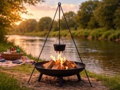 Tripod Grill Hanger with chain 118cm