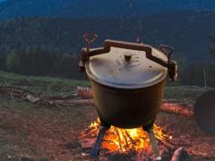 Cast iron Hunting' pot 2in1, 7l