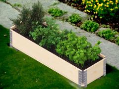 Wooden Raised Bed 120x40x19cm