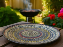 Uzbekisk tallrik 28 cm