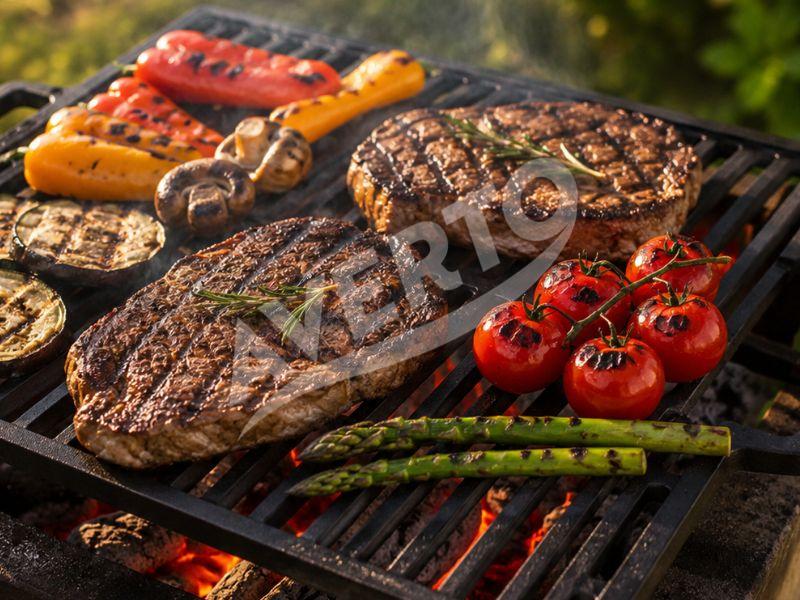 Grillplatta i gjutjärn 40x36