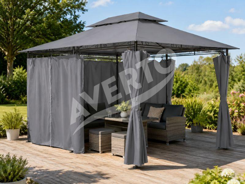 Pavėsinė ALTANA 3x4 m, pilkas