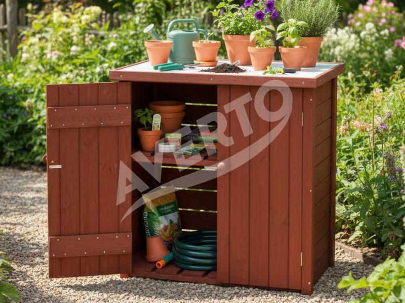 Pflanztisch mit Schrank