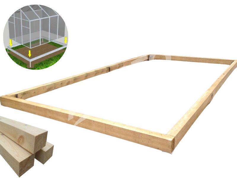 Wooden 3x6 m greenhouse foundation | Averto