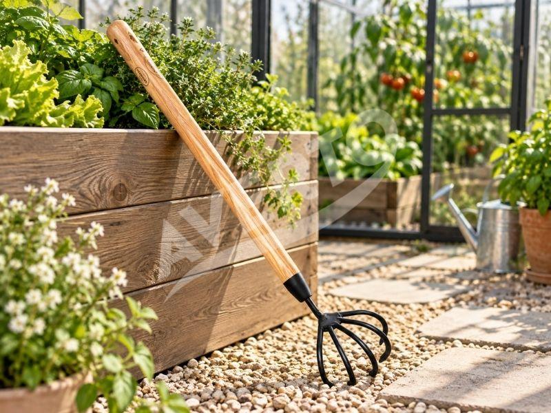 5 tine hand cultivator 48 cm