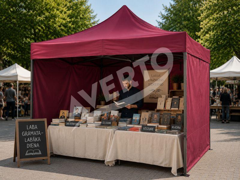 3x3 m Su Sienomis, vyšnių raudona