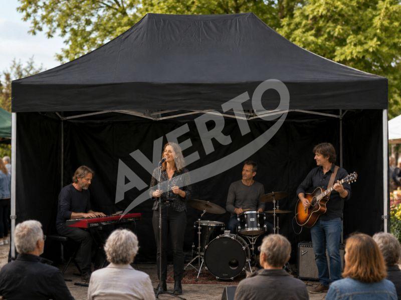 3x6 m AL-HEX50 Black