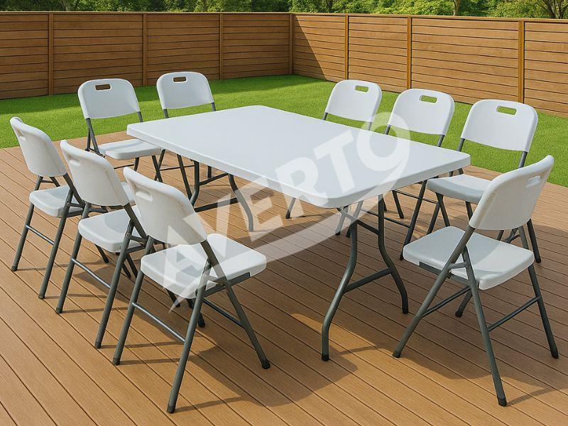 Folding plastic furniture for events | Averto