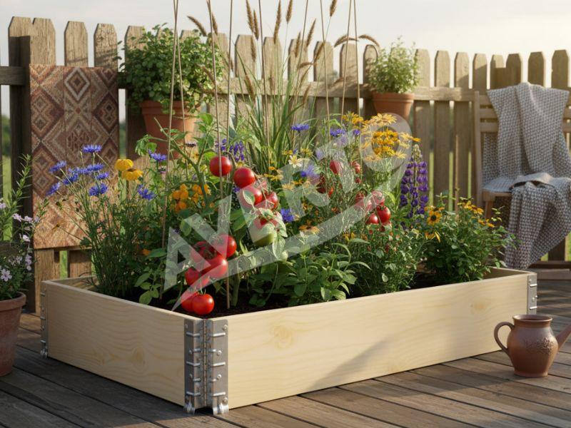 Holzhochbeet 80x60x19