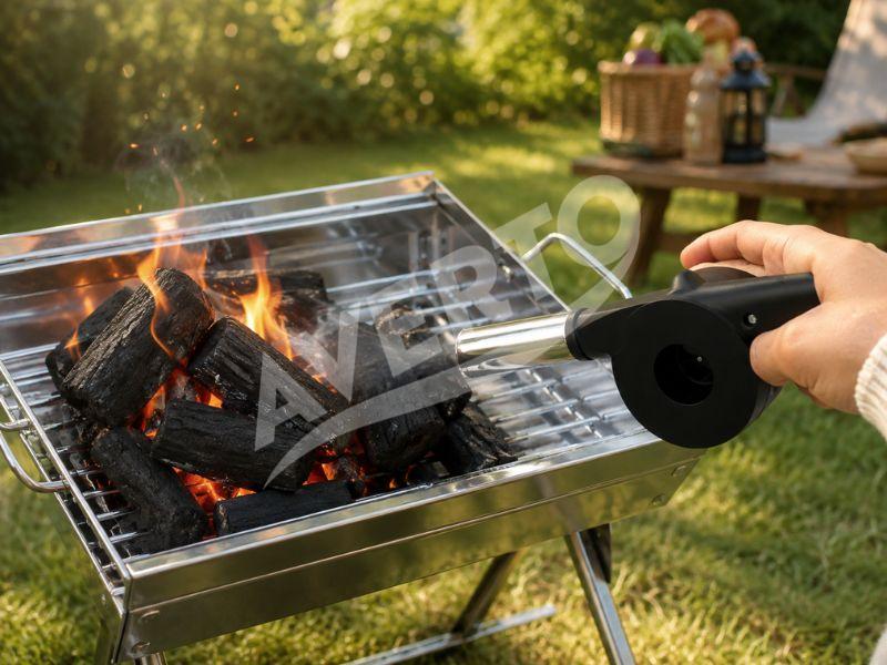 Manual BBQ blower